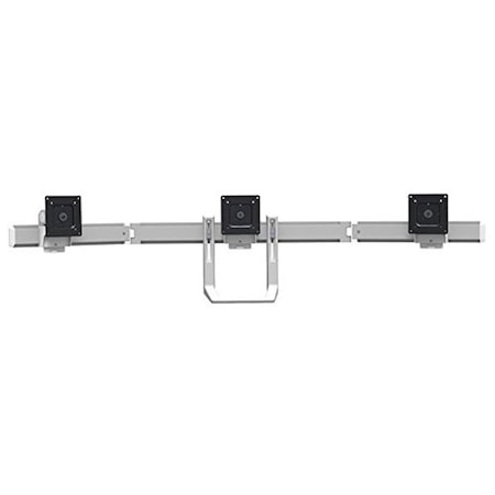 HX Triple Monitor Bow Kit In Polished Aluminum For 2 - 10.2 Lbs. Monitors
